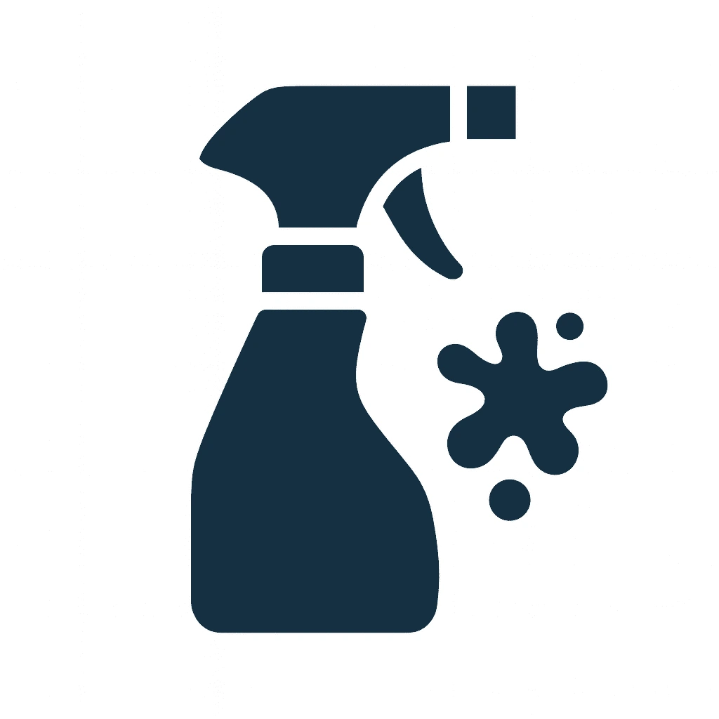 Icono de spray limpiador para eliminar manchas