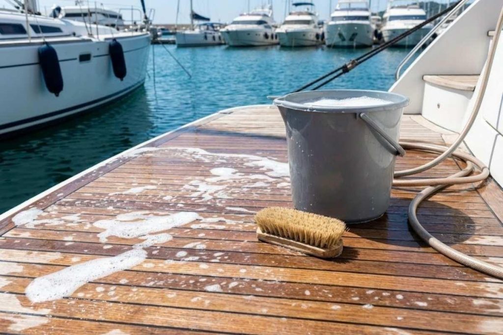 Cleaning the boat deck with bleach?