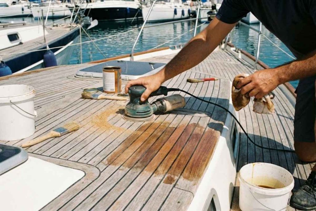 Teak Deck Maintenance